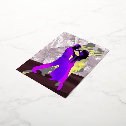 Carte Postale De Vacances En Aluminium Danseurs de tango argentin (Rotation)