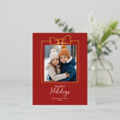 Carte Postale De Vacances En Aluminium Doddle Main Draw Bow Photo de Noël (Debout devant)