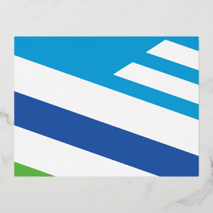 Carte Postale De Vacances En Aluminium Drapeau de Dayton, Ohio