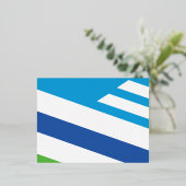 Carte Postale De Vacances En Aluminium Drapeau de Dayton, Ohio (Debout devant)