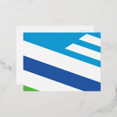 Carte Postale De Vacances En Aluminium Drapeau de Dayton, Ohio (Recto/Verso)