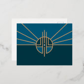 Carte Postale De Vacances En Aluminium Drapeau de Lincoln, Nebraska (Recto/Verso)