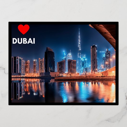 Carte Postale De Vacances En Aluminium Dubaï (Recto)