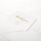 Carte Postale De Vacances En Aluminium Élégant client Gold Appréciation (Rotation)