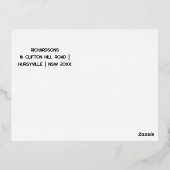 Carte Postale De Vacances En Aluminium Élégant rouge minimal moderne encourage à (Verso)