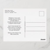 Carte Postale De Vacances En Aluminium Élégante Photo Simple Complète Sur Argent (Verso)