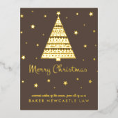 Carte Postale De Vacances En Aluminium Entreprise Entreprise Joyeux Noël (Recto)