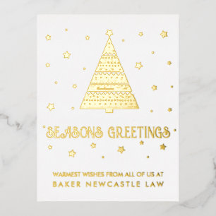 Carte Postale De Vacances En Aluminium Entreprise Joyeuses Fêtes