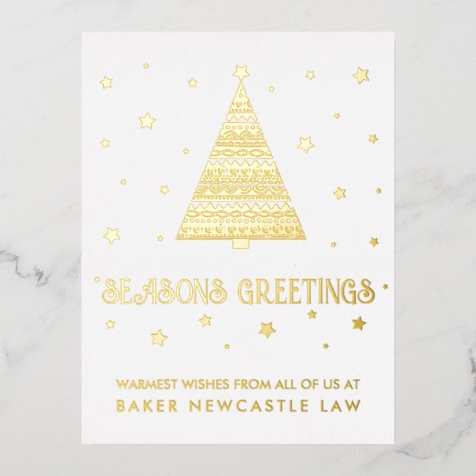 Carte Postale De Vacances En Aluminium Entreprise Joyeuses Fêtes (Recto)