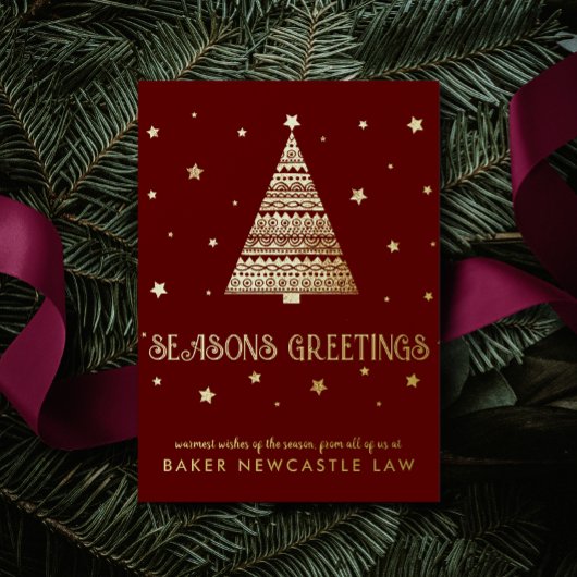 Carte Postale De Vacances En Aluminium Entreprise Joyeuses Fêtes