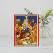 Carte Postale De Vacances En Aluminium Étoile de Bethléem (Debout devant)