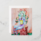 Carte Postale De Vacances En Aluminium Fantasy Pixie Fée Thunder_Cove (Recto/Verso)