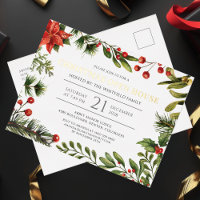 Fête de Noël Open House Verdure Gold Foil