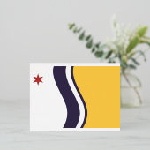 Carte Postale De Vacances En Aluminium Flag of South Bend, Indiana (Debout devant)