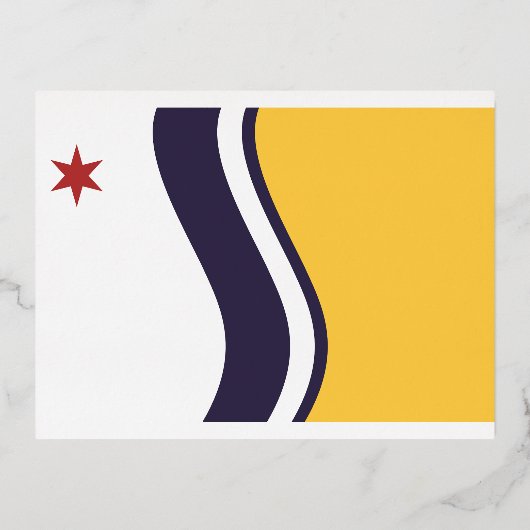 Carte Postale De Vacances En Aluminium Flag of South Bend, Indiana (Recto)
