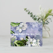 Carte Postale De Vacances En Aluminium Fleur de pomme (Debout devant)