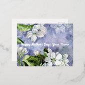 Carte Postale De Vacances En Aluminium Fleur de pomme (Recto/Verso)