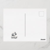 Carte Postale De Vacances En Aluminium Fluffy le lapin (Verso)