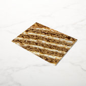 Carte Postale De Vacances En Aluminium Gâteau Medovik Abstrait (Rotation)