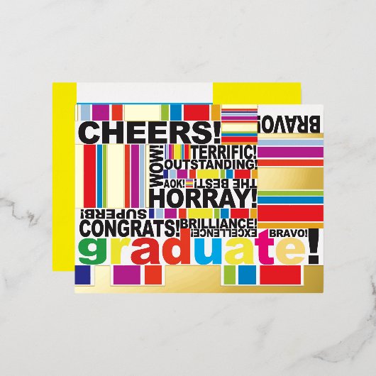 Carte Postale De Vacances En Aluminium Graduate Graduation Celebrate Gift Card (Recto/Verso)