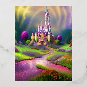 Carte Postale De Vacances En Aluminium Graphique magique