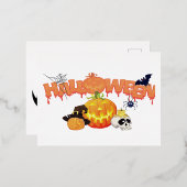 Carte Postale De Vacances En Aluminium Halloween (Recto/Verso)