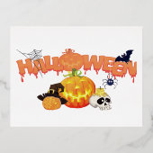Carte Postale De Vacances En Aluminium Halloween (Recto)