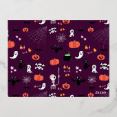 Carte Postale De Vacances En Aluminium Halloween (Verso)