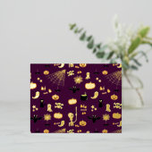 Carte Postale De Vacances En Aluminium Halloween (Debout devant)