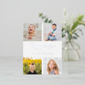 Carte Postale De Vacances En Aluminium Happy Easter Photo Collage (Debout devant)