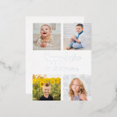 Carte Postale De Vacances En Aluminium Happy Easter Photo Collage (Recto/Verso)