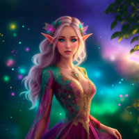 Imaginaire elf princesse élégant brillant elven
