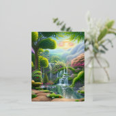 Carte Postale De Vacances En Aluminium Jardin d'Eden (Debout devant)