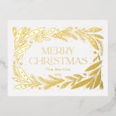 Carte Postale De Vacances En Aluminium Joyeuse couronne de Noël (Recto)