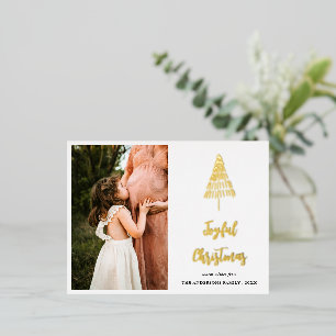 Carte Postale De Vacances En Aluminium Joyeuse Grossesse de Noël Photo