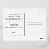 Carte Postale De Vacances En Aluminium Joyeux et brillant Quelle année photo Budget Noël (Verso)