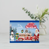 Carte Postale De Vacances En Aluminium Joyeux Noël (Debout devant)