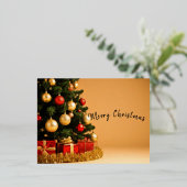 Carte Postale De Vacances En Aluminium Joyeux Noël (Debout devant)