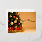 Carte Postale De Vacances En Aluminium Joyeux Noël (Recto/Verso)