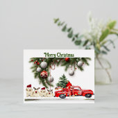 Carte Postale De Vacances En Aluminium Joyeux Noël (Debout devant)