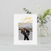 Carte Postale De Vacances En Aluminium Joyeux Noël classique scénarisé (Debout devant)