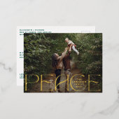 Carte Postale De Vacances En Aluminium Joyeux Noël de PAIX (Recto/Verso)