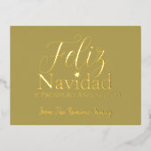 Carte Postale De Vacances En Aluminium Joyeux Noël et Bonne Année Moderne  (Recto)