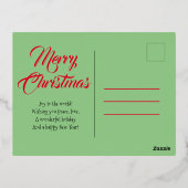 Carte Postale De Vacances En Aluminium Joyeux Noël - Noël afro-américain (Verso)