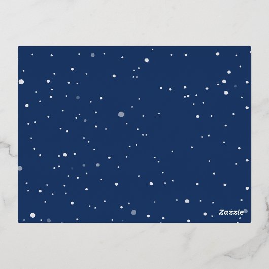 Carte Postale De Vacances En Aluminium joyeux Noël or script moderne carte de noël (Verso)