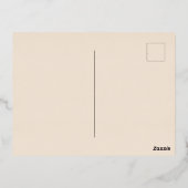 Carte Postale De Vacances En Aluminium Joyeux Noël Script moderne (Verso)