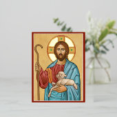 Carte Postale De Vacances En Aluminium Le bon berger (Debout devant)