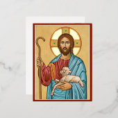 Carte Postale De Vacances En Aluminium Le bon berger (Recto/Verso)