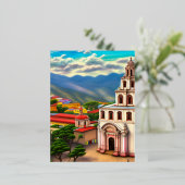Carte Postale De Vacances En Aluminium Le paysage mexicain (Debout devant)
