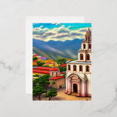 Carte Postale De Vacances En Aluminium Le paysage mexicain (Recto/Verso)